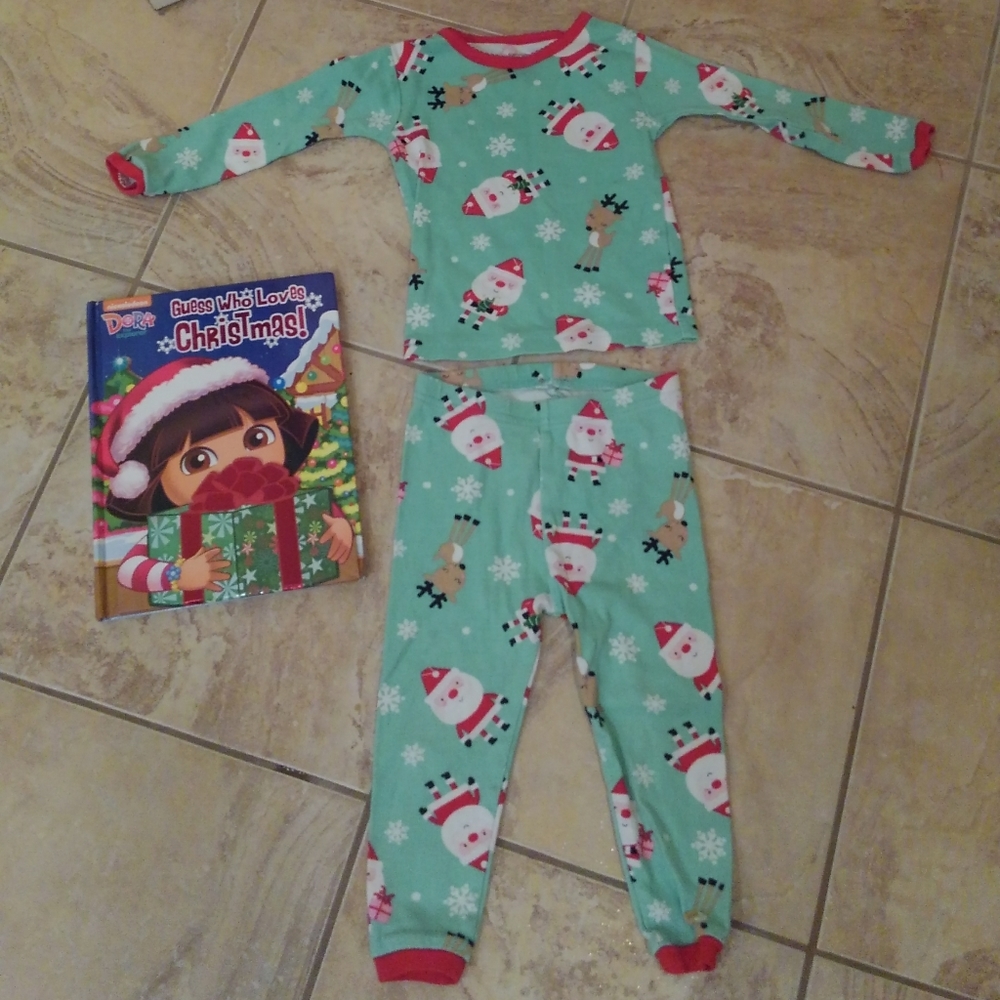 Carter's Girl 18 Month Holiday Pajamas Set